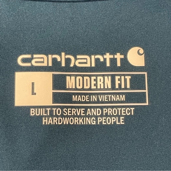 CARHARTT Force Essentials V-Neck Scrub Top in Caribbean Blue - Picture 8 of 10